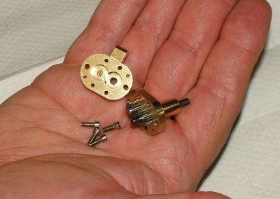 The pump halves are assembled with four small socket head screws.