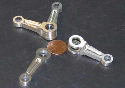 Howell V-4 connecting rods in progress.