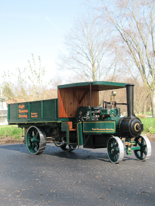 Chris' scale model Mann steam wagon. 