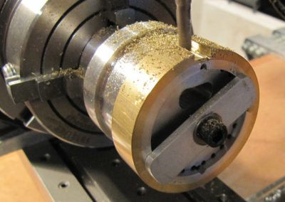 Building the cryptex involved using both the lathe and mill.