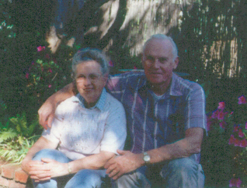 Clarence Lee with his wife, Peggy. 
