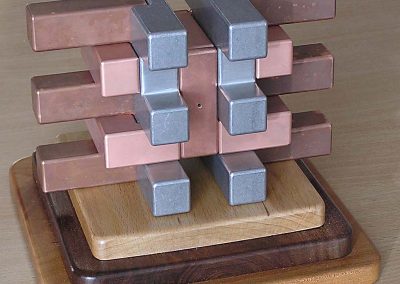 GarE's Symmetry III puzzle sculpture.