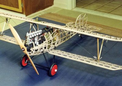 Sheridan's scale model biplane.