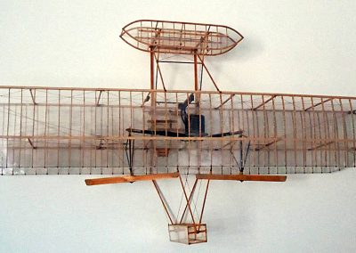The Wright Brothers’ Flyer, the first aircraft to exhibit controlled, powered flight.