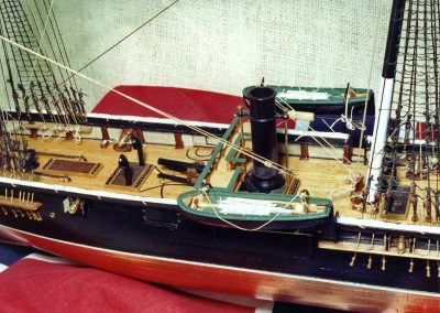 A close-up of the CSS Alabama.