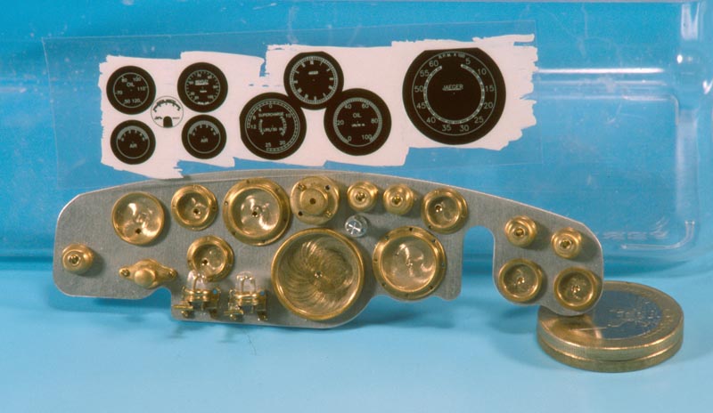 Instruments and dial faces for the Bentley panel. 