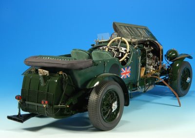 A rear view of Francisco's finished Bentley model.