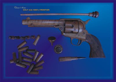 Several carved wooden bullets were made for the Frontier revolver.