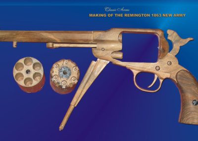 Robert’s wooden Remington 1863 New Army revolver.