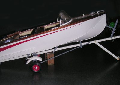 Robert's scale model Trojan on its trailer.