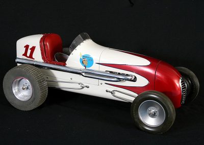 The #11 car was based on plans for a 1950's Kurtis Midget.