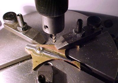 Machining the hand for George’s watch.