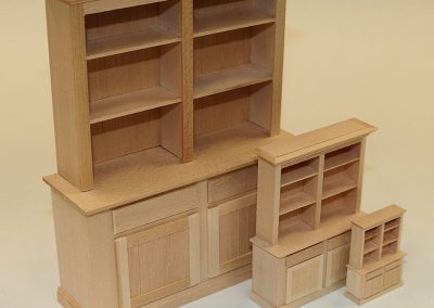 The San Diego Miniature Crafters make wooden kits for these hutches in three different scales.