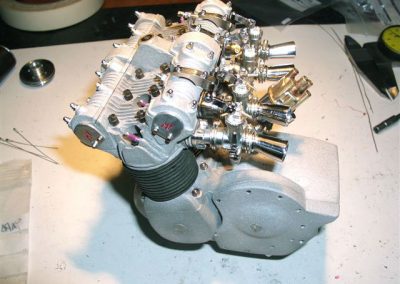 The unfinished MV Agusta engine in 1/5 scale.