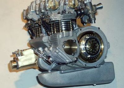 Pere's 1/5 scale Benelli engine.