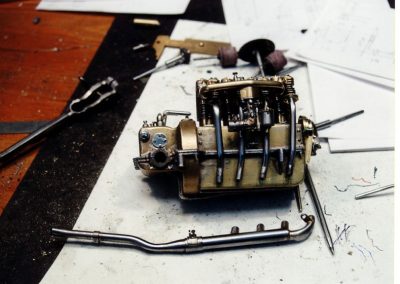 The 1/6 scale Henderson K engine.