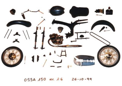 Components for the 1/6 scale OSSA.