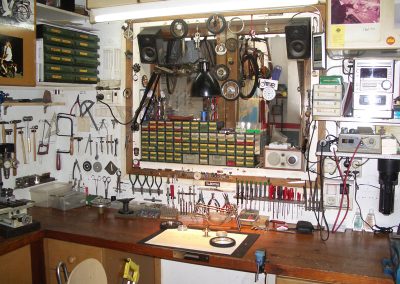 Pere’s home workshop.