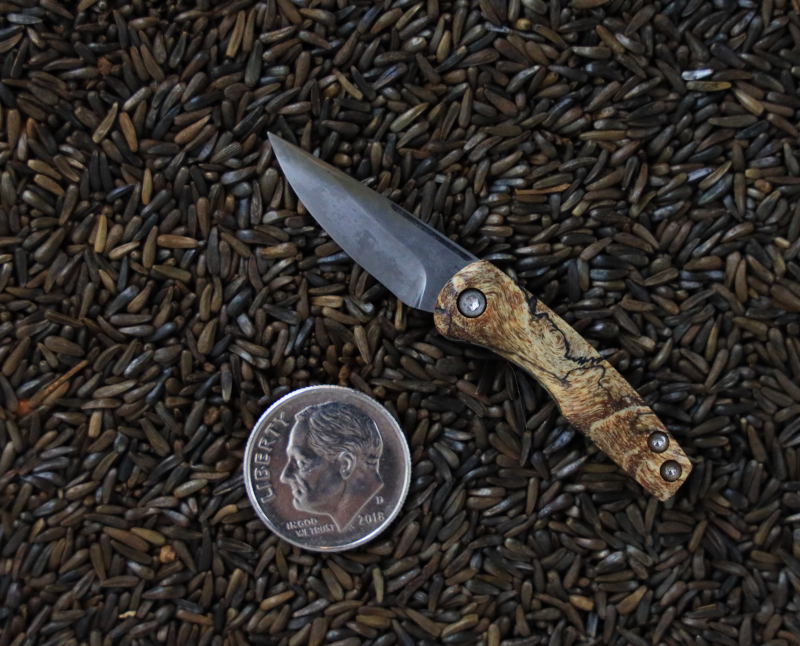 Another one of Brian's well crafted miniature folding knives. 