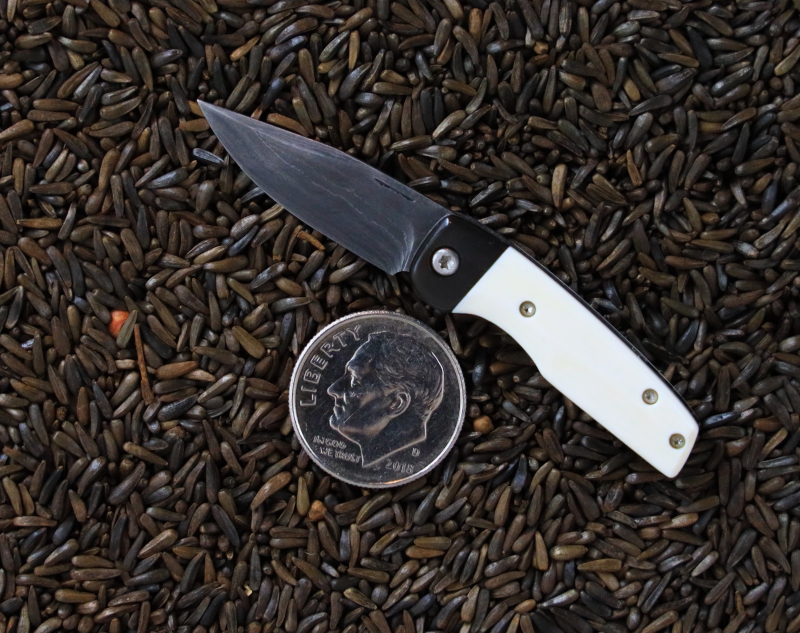 Another miniature folding knife made by Brian. 