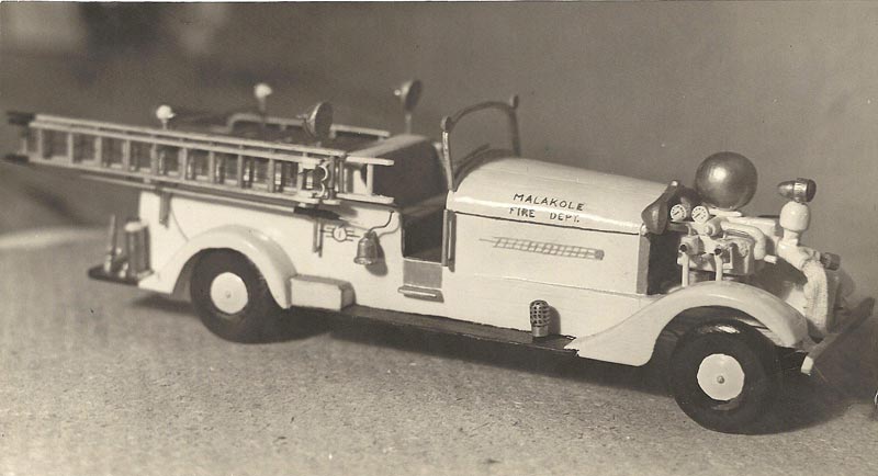 Tom considered this Ahrens-Fox pumper his best wartime model. 