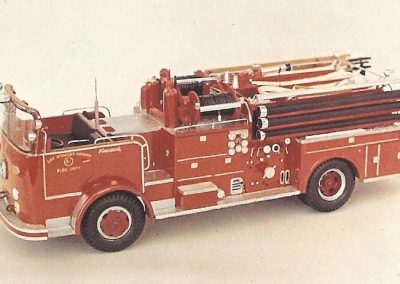 Tom’s scale 1957 Crown Firecoach pumper for LAFD, Engine 31.