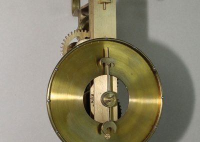 Birk built this replica antique brass wall clock.