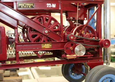A scale model Bucyrus-Erie 22W well drilling machine.
