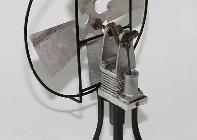 A scale model Stirling powered fan.