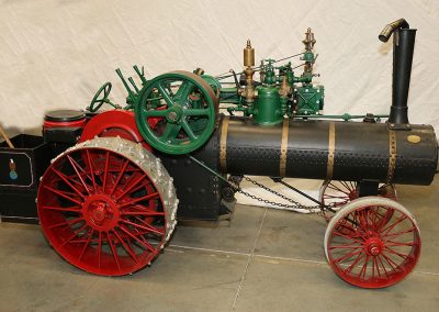Birk completed this 1/4 scale Case 65 hp steam tractor in 1982.