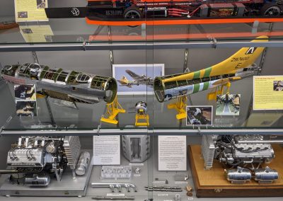 Martin's 1/20 scale model B-17G Fuddy Duddy on display at the Miniature Engineering Craftsmanship Museum.
