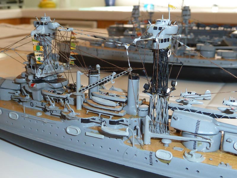 Though built at a tiny 1/600 scale, all of William's ships display an amazing amount of detail. 