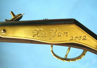 Xu Yan's 1/6 scale British wheel lock pistol.