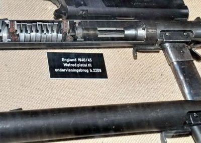 An original full-size British Welrod pistol.