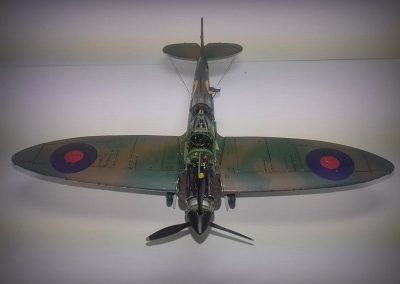 Martin's finished 1/72 scale model Spitfire MK1A.
