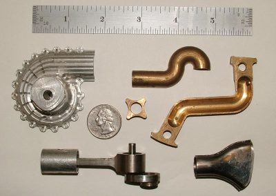 Several extra components for the Deltic engine.