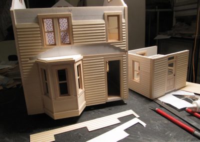 More progress on Michael's scale model home.