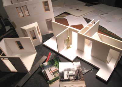 More progress on the model house.