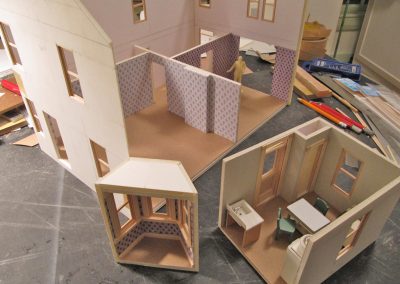 The model home was coming together at this point.