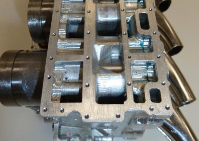 A close-up of the Sabre cylinder head.