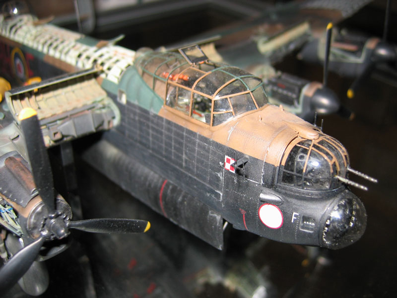 Another angle of the Lancaster model shows more of the nose turret.