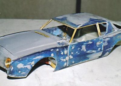The Avanti body during the upgrade process prior to repainting.