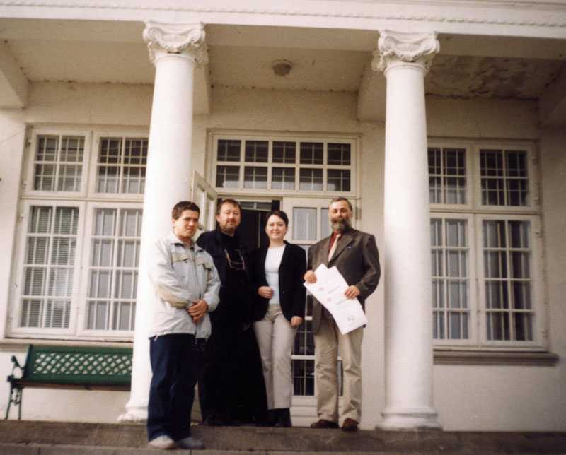 Andrzej (far right) at the Polish Ambassador's office in Copenhagen. 