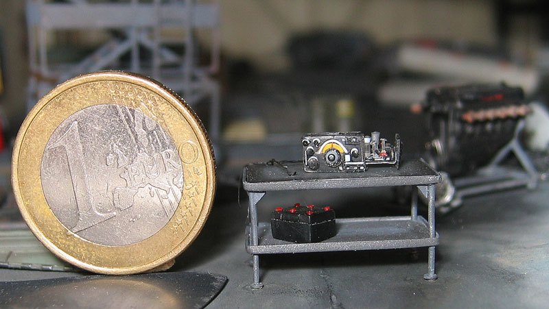 A Euro coin dwarfs this tiny aircraft equipment. 