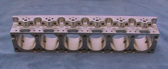 The cylinder block for exhaust end 2. 