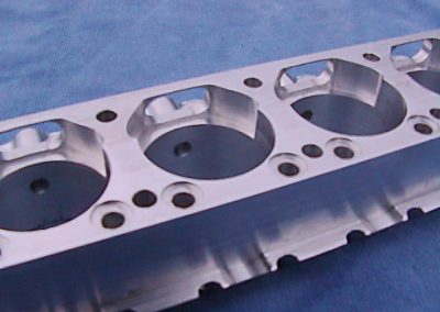 The cylinder block for exhaust end 3.
