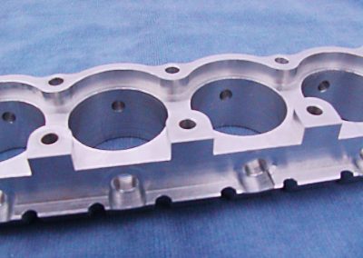 The cylinder block for inlet end 3.