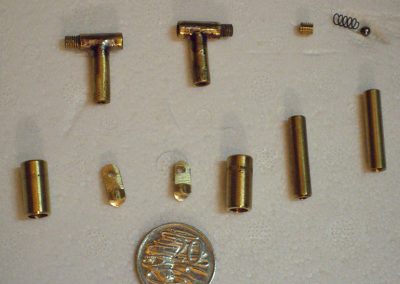 Some of the metal components that Harold had to make for the 4-4-0.