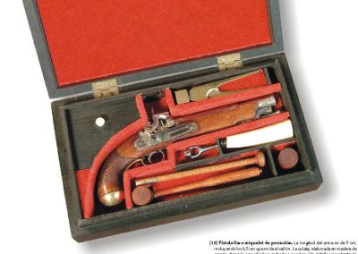 A miniature Miquelet percussion-lock pistol.