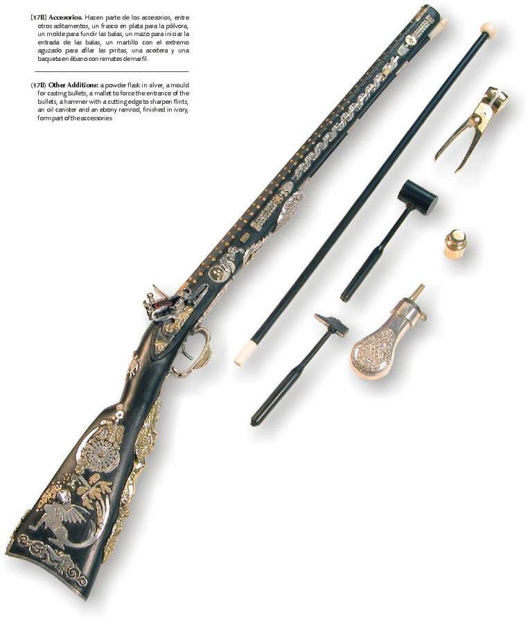 A miniature flintlock carbine of Griffen design.